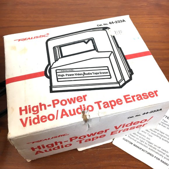 Video/Audio Tape Eraser Radio Shack Realistic (44-233A) Vintage - Picture 3 of 12